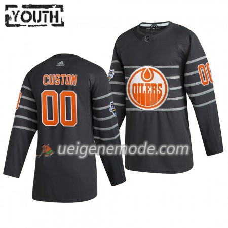 Kinder Edmonton Oilers Trikot Custom Grau Adidas 2020 NHL All-Star Authentic